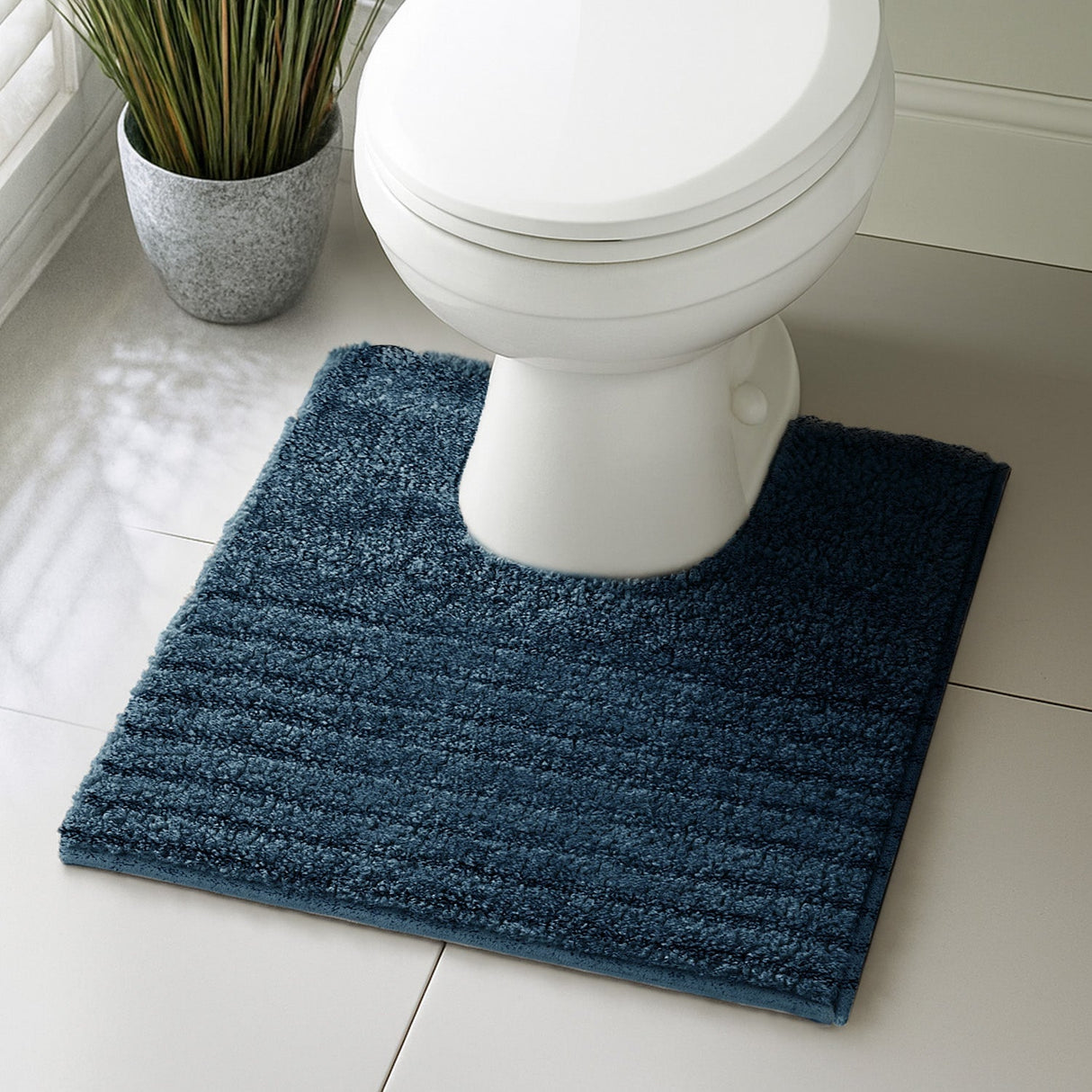 Velosso Linear Bath/ Pedestal Mat Cashmere Feel