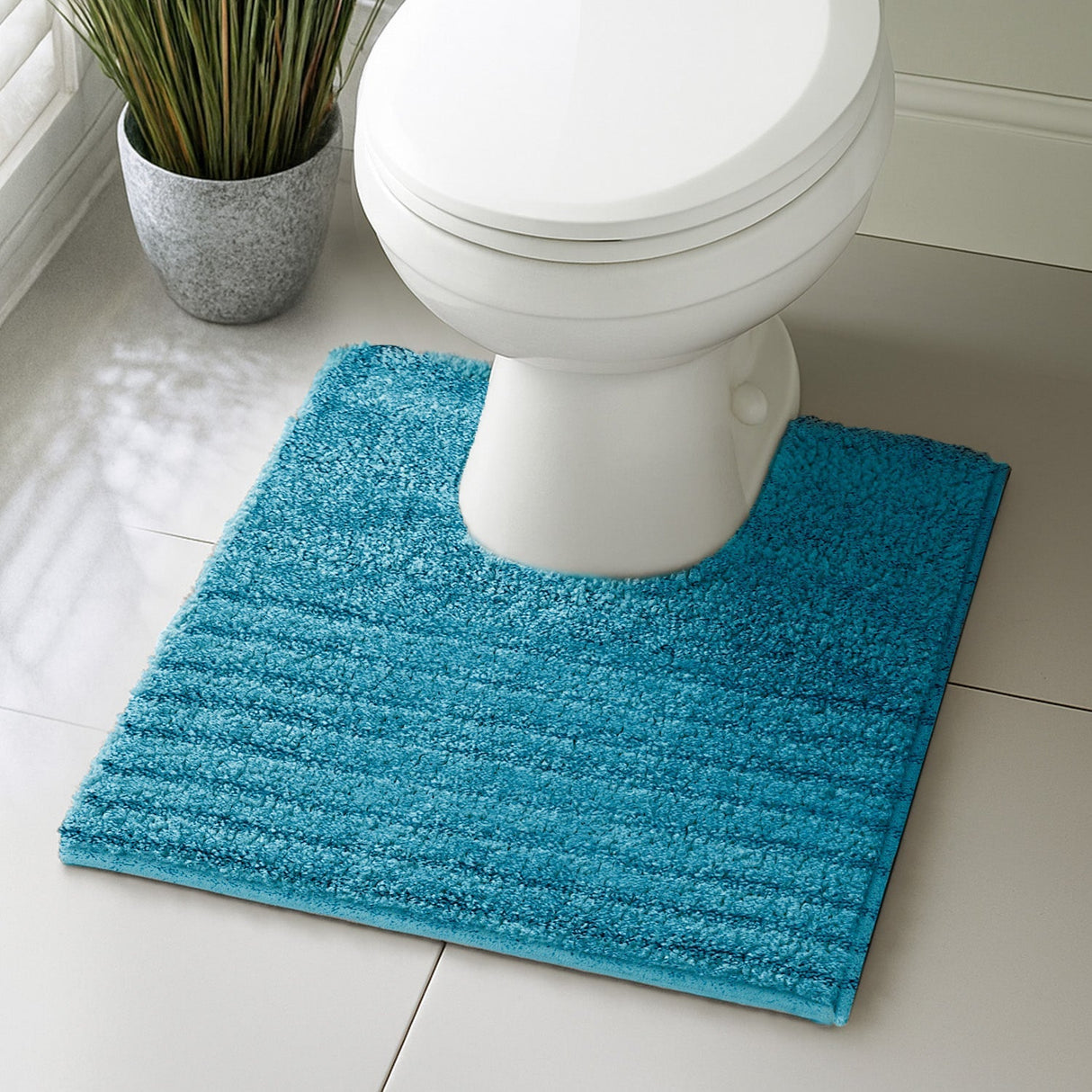 Velosso Linear Bath/ Pedestal Mat Cashmere Feel