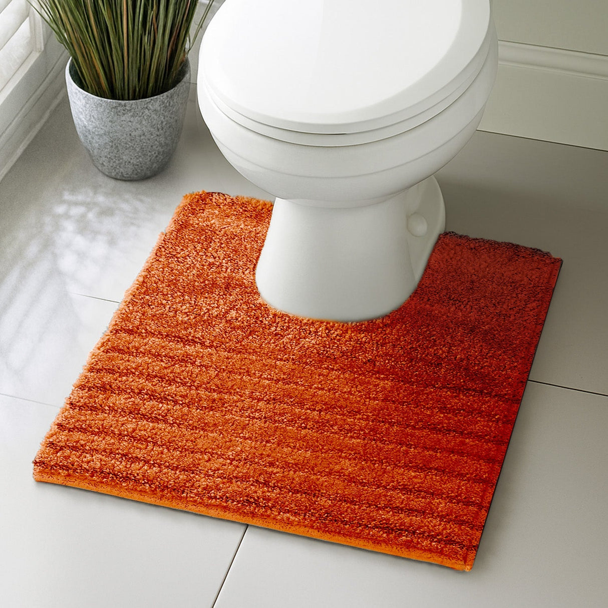 Velosso Linear Bath/ Pedestal Mat Cashmere Feel
