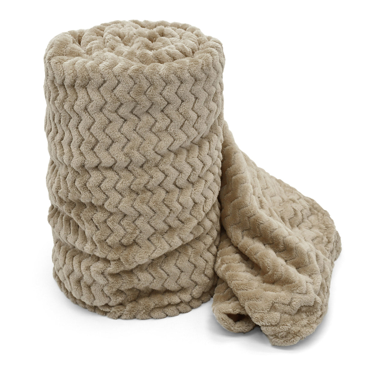 Velosso Super Soft Plush Chevron Blanket Throw