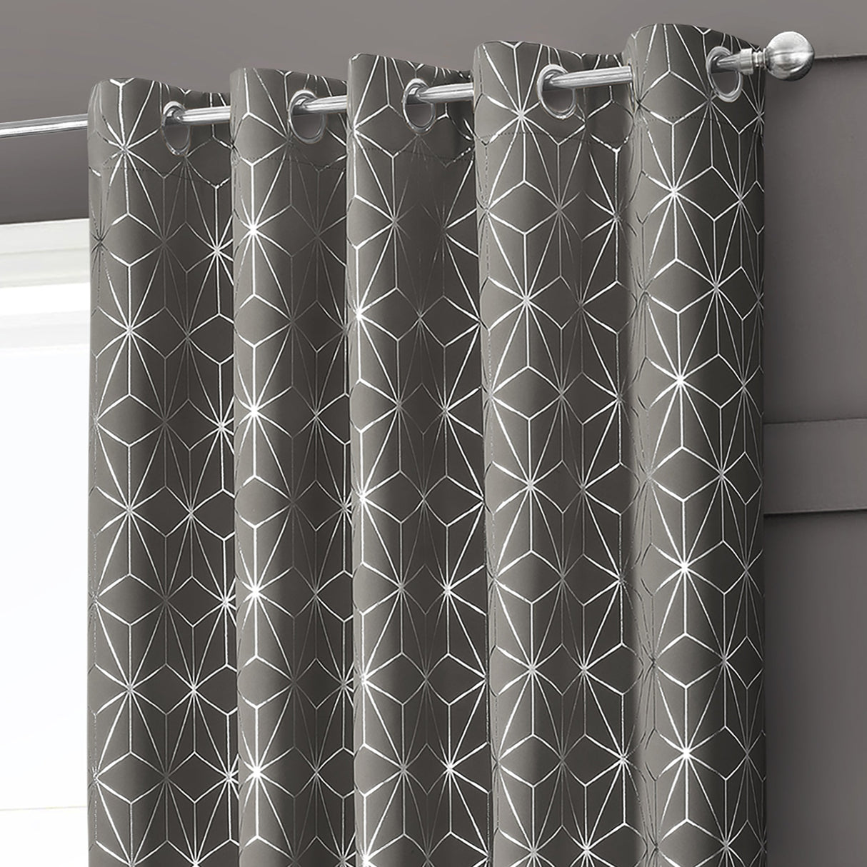 Velosso Moreno Blackout Ring Top Curtains