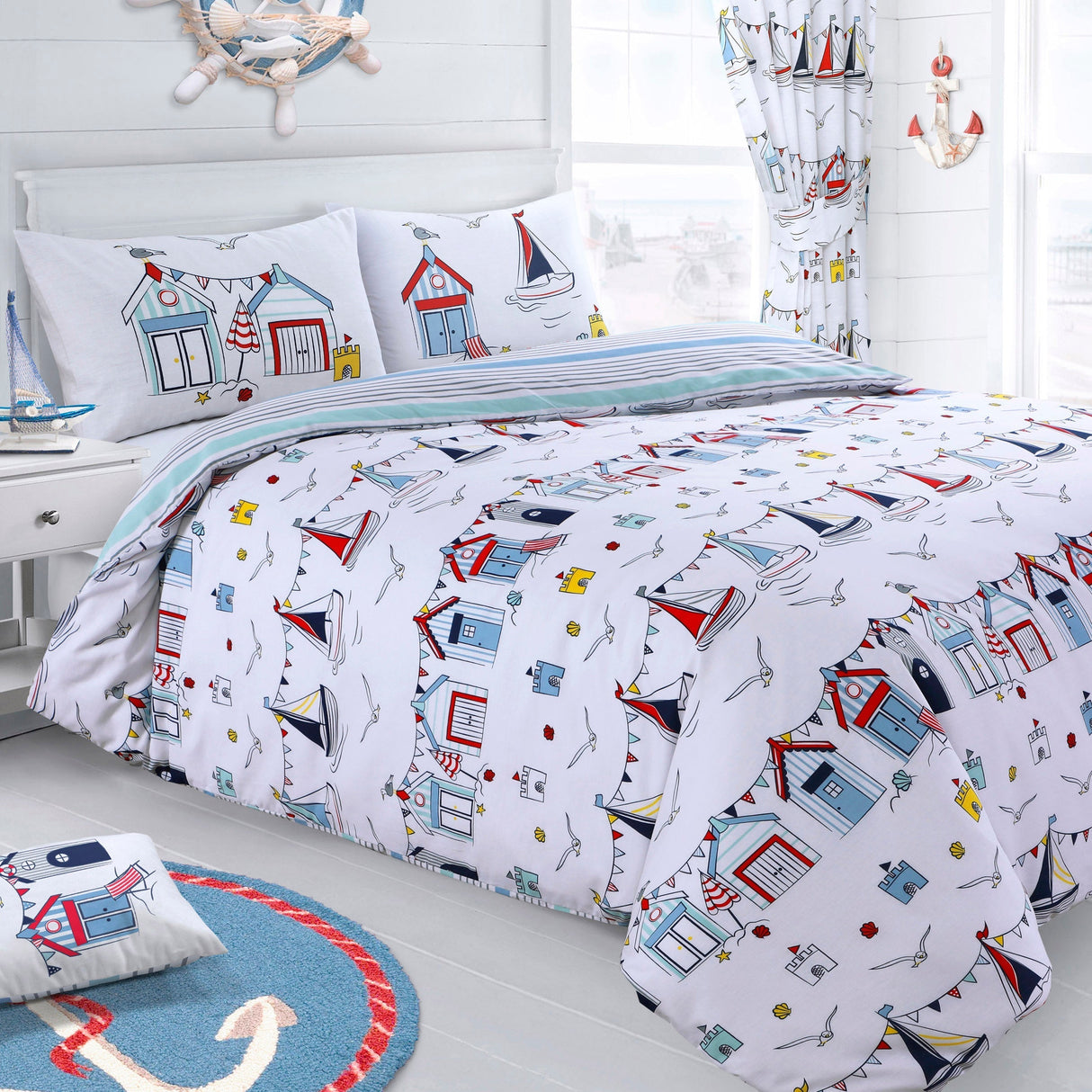 Velosso Nautical Duvet Set Duvet Cover & Pillowcase Set