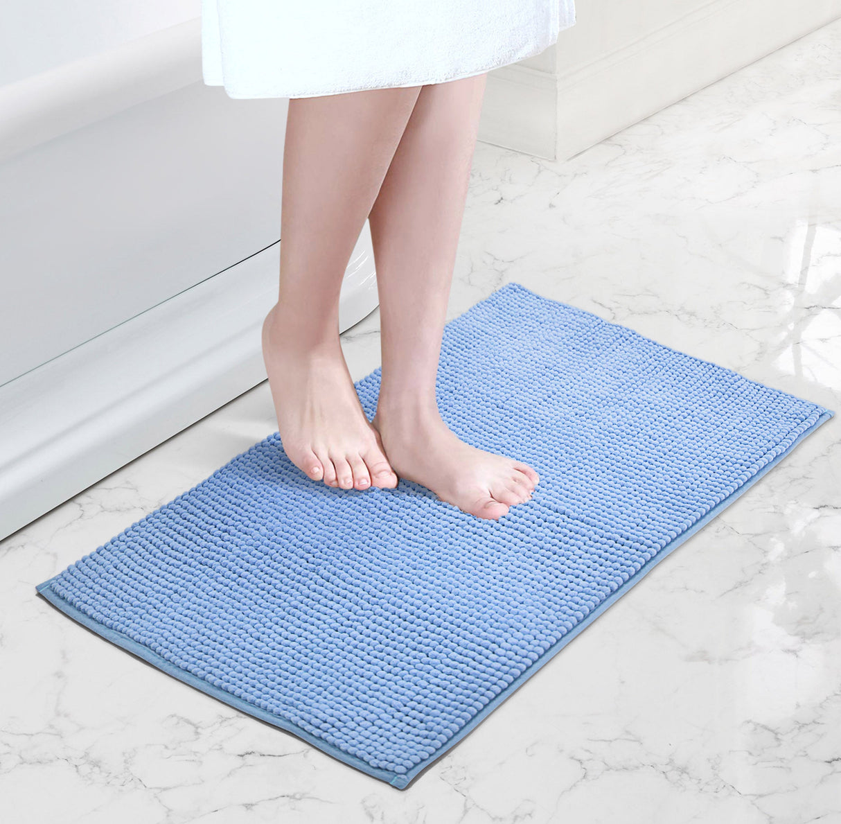 Velosso Shaggy Noodle Bath/ Pedestal Mat Anti Slip