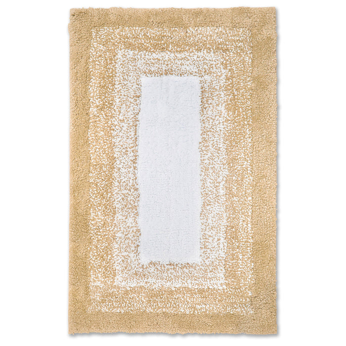 Nova Natural Bath Mat Deep Pile Anti-Slip Microfibre