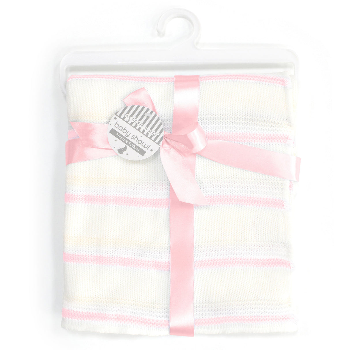 My Little World Stripe Knitted Baby Shawl