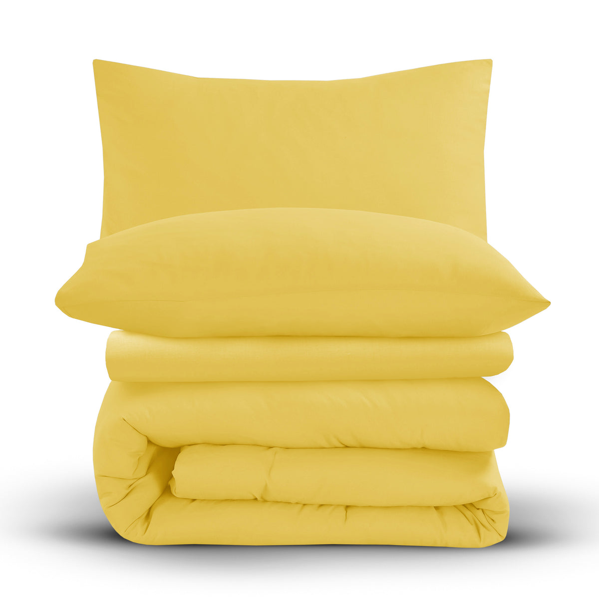Velosso Microfibre Plain Duvet Cover & Pillowcase Set