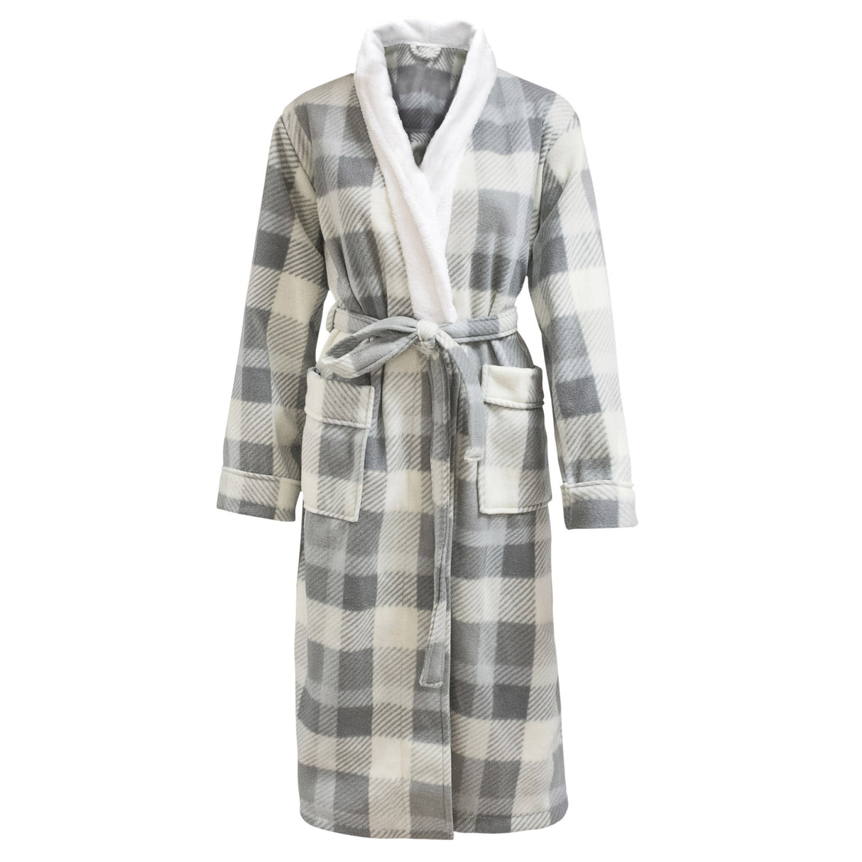 Velosso Checkered Flannel Bath Robe