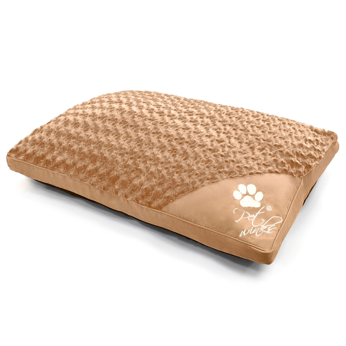 Pet Winks Posy Faux Fur Pet Bed With Removable Cover