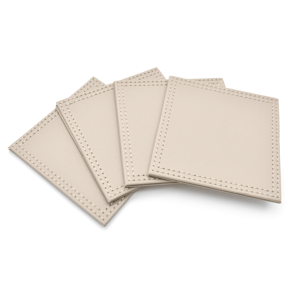 Kitchen Trends Pack of 4 Faux Leather Coasters