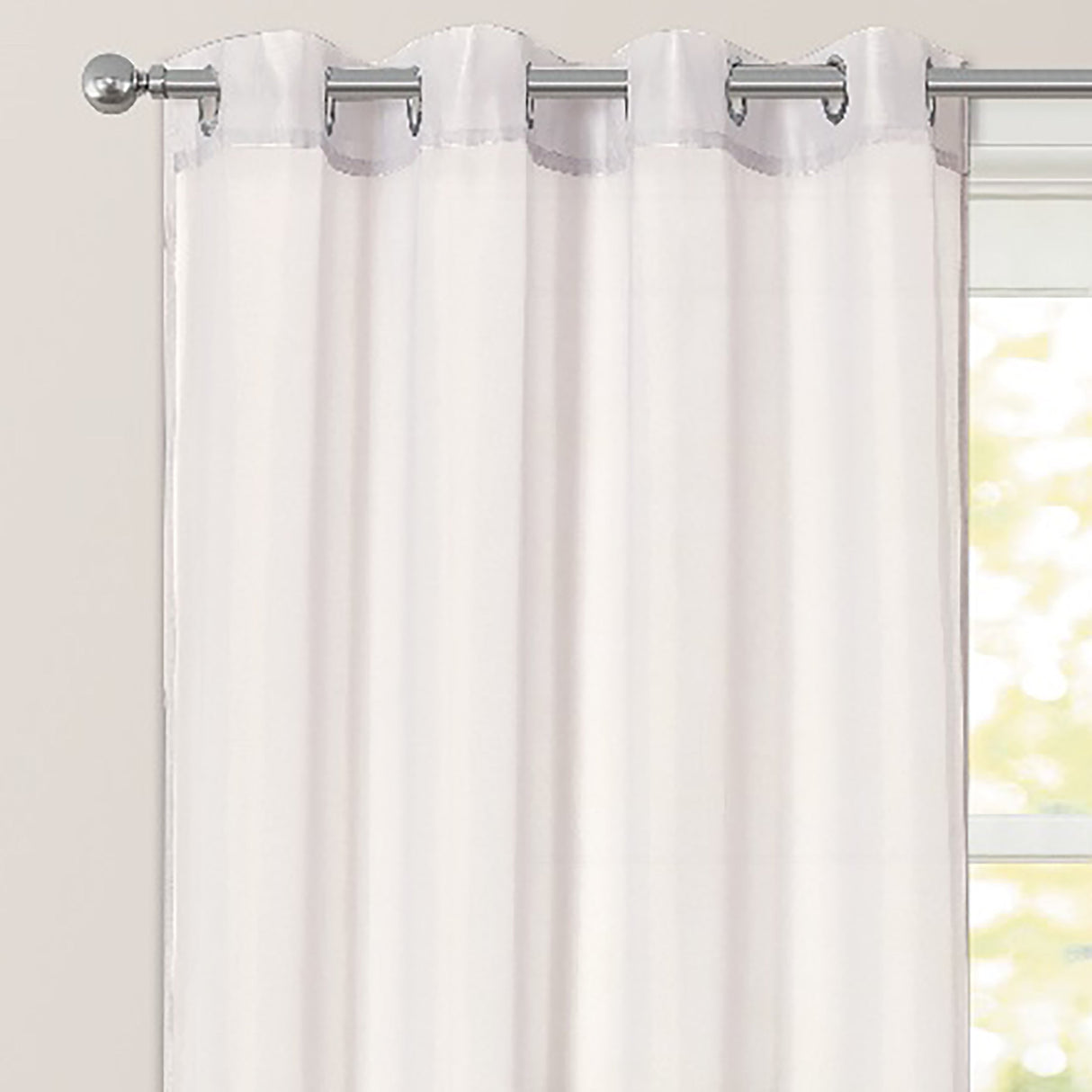 Intimates Riva Plain Sheer Ringtop Voile Panel