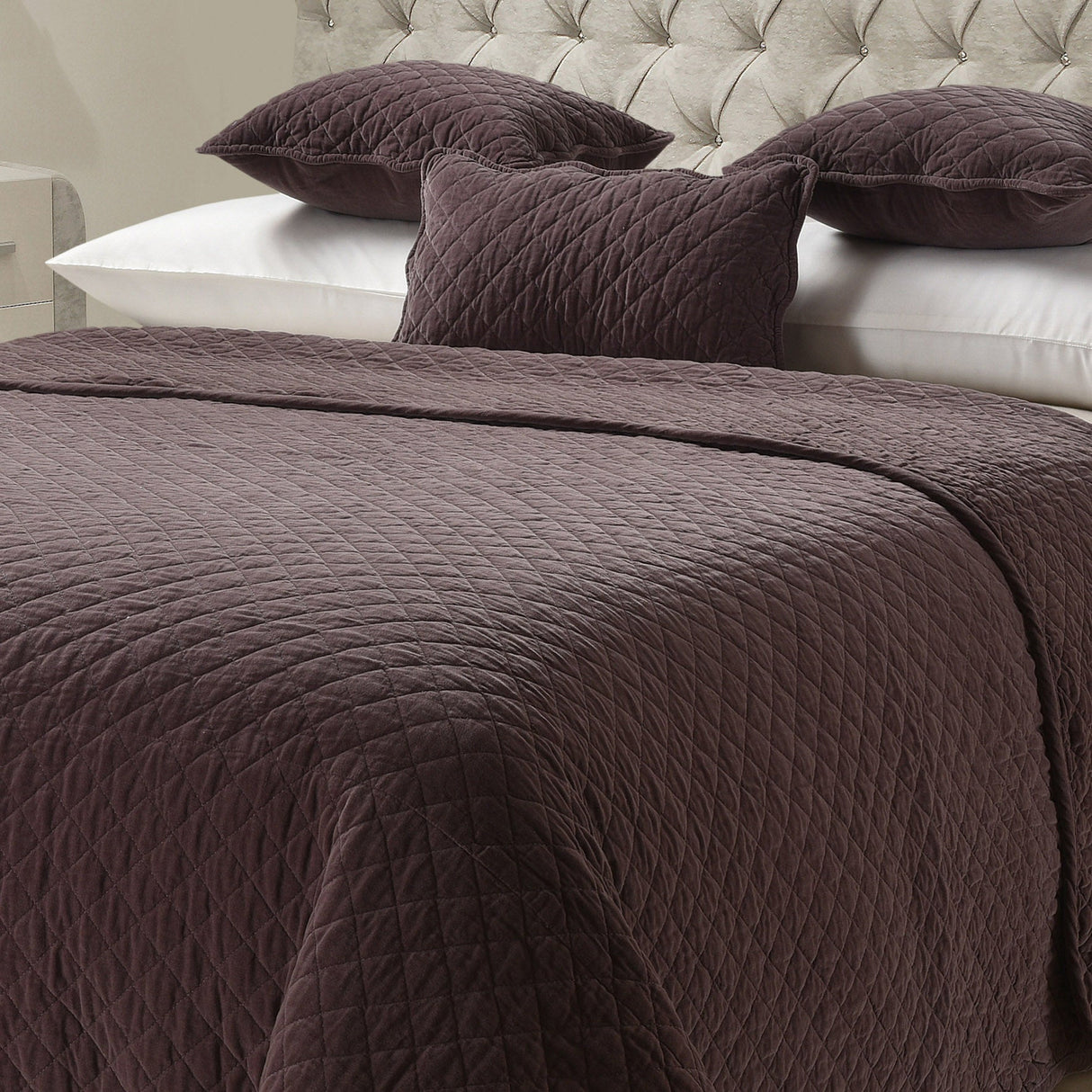 Sweet Dreams Luxury Sanzio 100% Cotton Quilted Bedspread