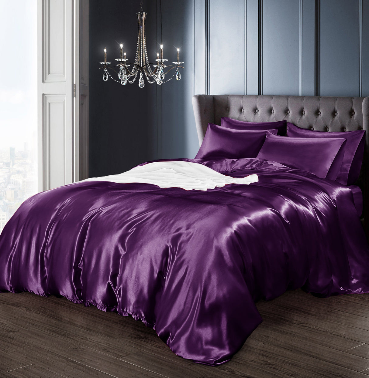 Intimates Satin Complete Bedding Set Duvet Cover & Pillowcase Set