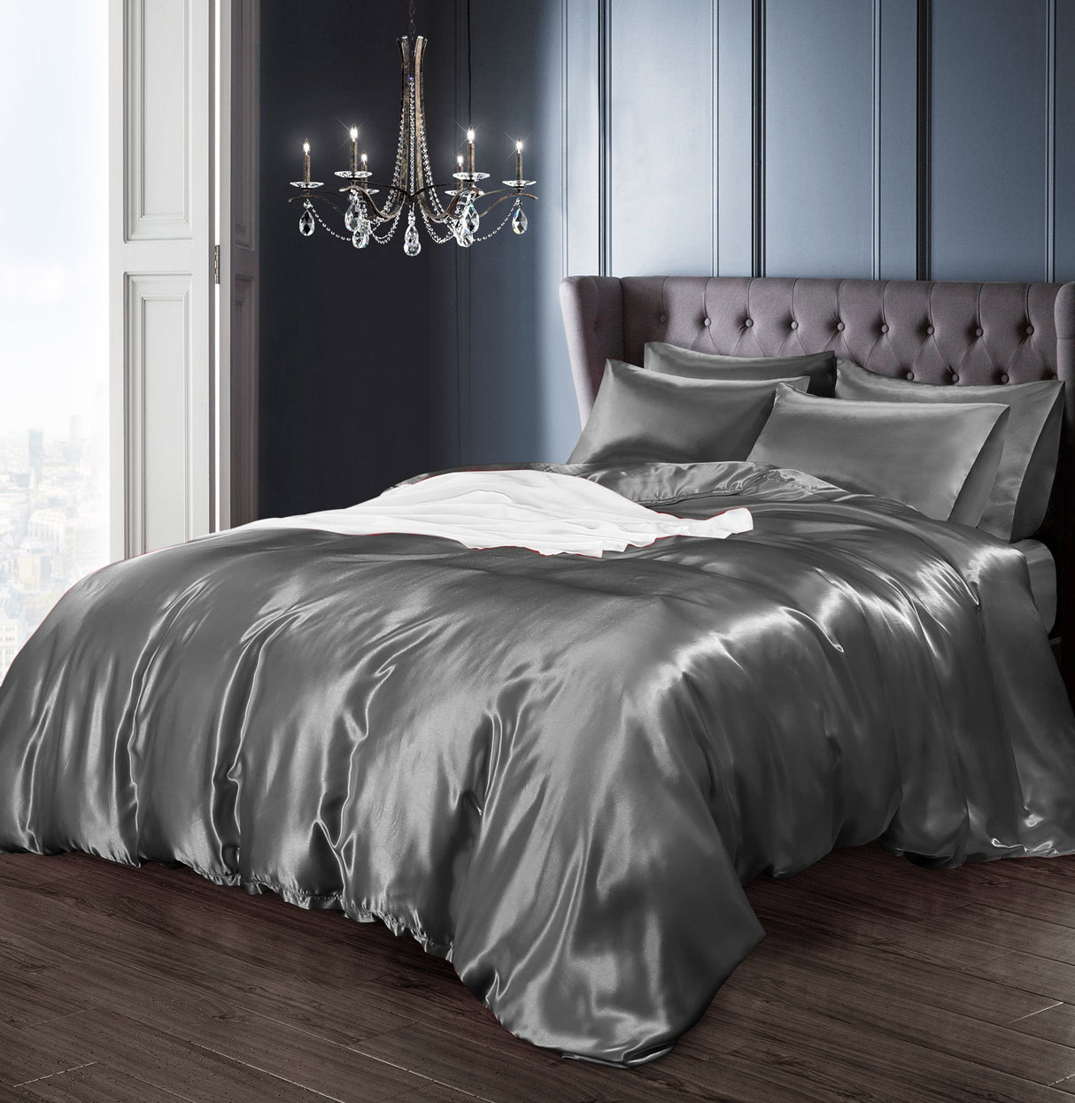 Intimates Satin Complete Bedding Set Duvet Cover & Pillowcase Set