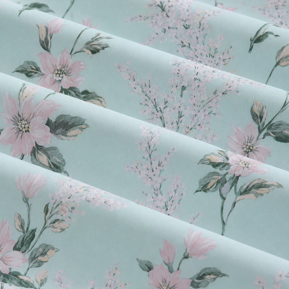 Florelle Sienna Floral Ring Top Curtains