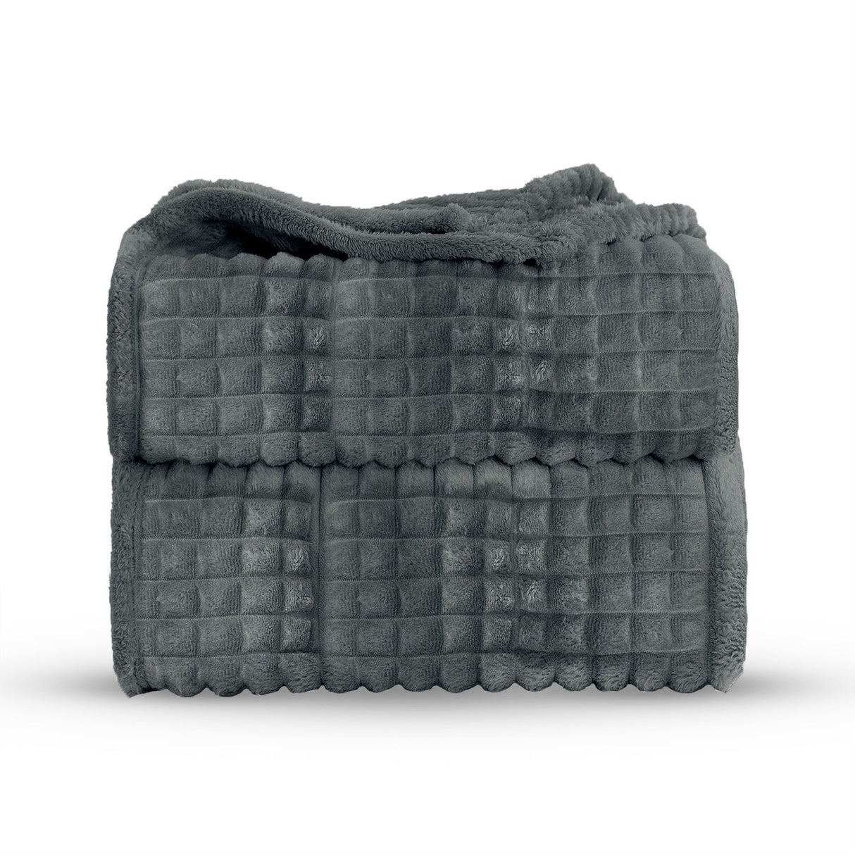 Velosso Chunky Waffle Plush Super Soft Blanket Throw