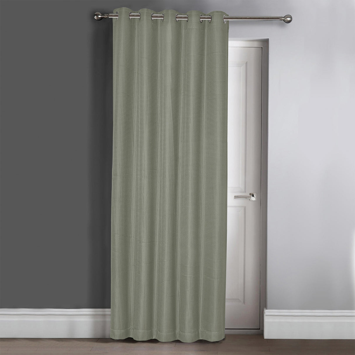 Velosso Waffle Ring Top Door Curtain