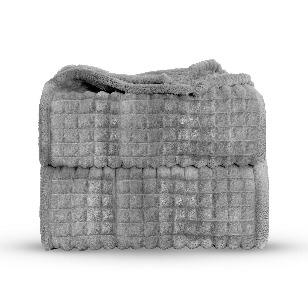 Velosso Chunky Waffle Plush Super Soft Blanket Throw