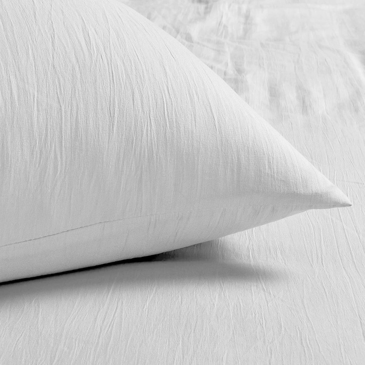 Velosso Washed Linen Look Duvet Cover & Pillowcase Set