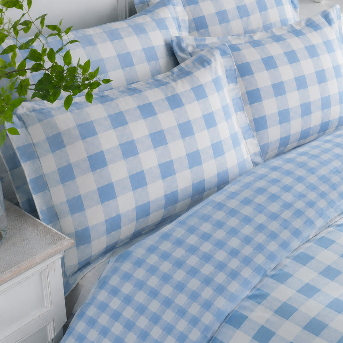 Sweet Dreams Wyndham Gingham Check Duvet Cover and Pillowcase Set