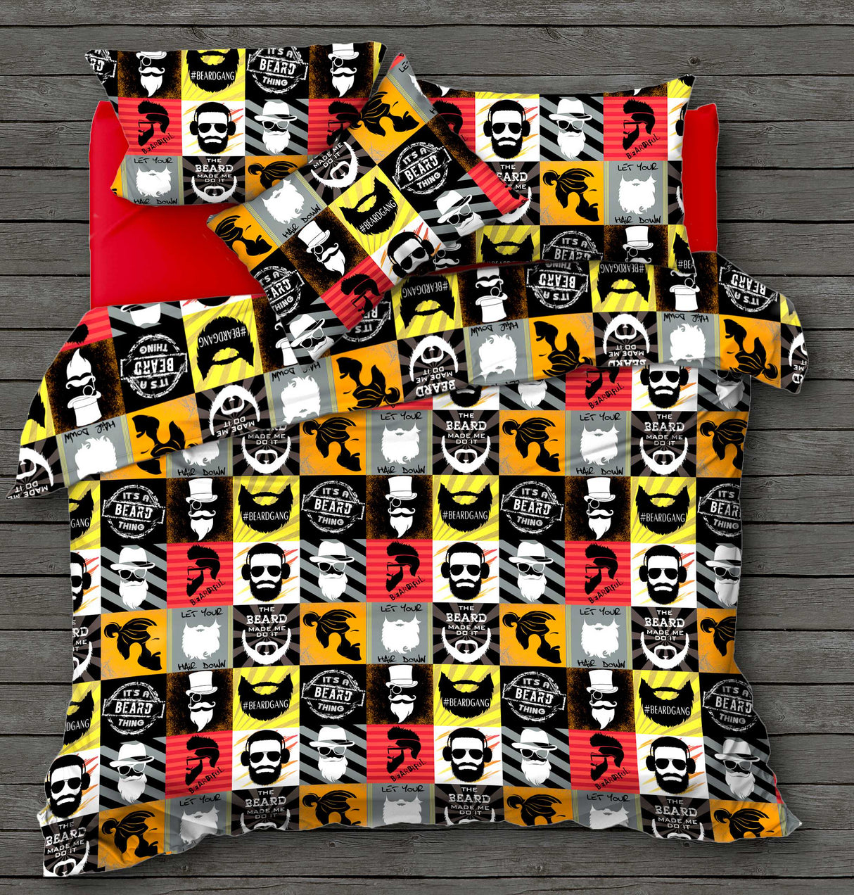 Velosso Its A Beard Thing Duvet Cover & Pillowcase Set