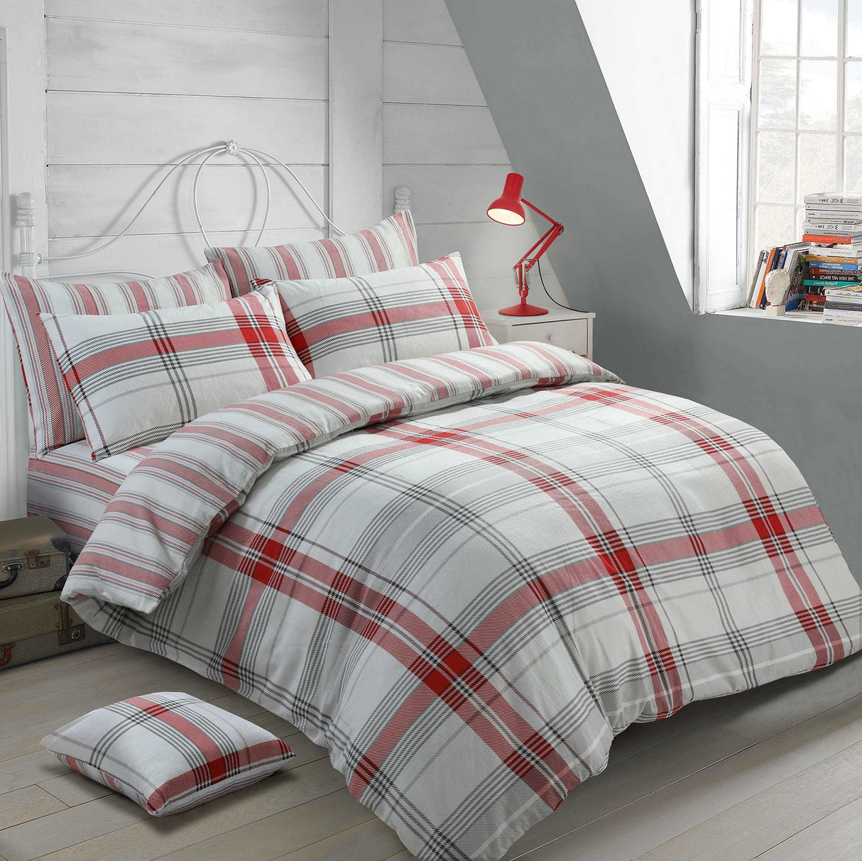 Velosso Burlington Check Duvet Cover & Pillowcase Set