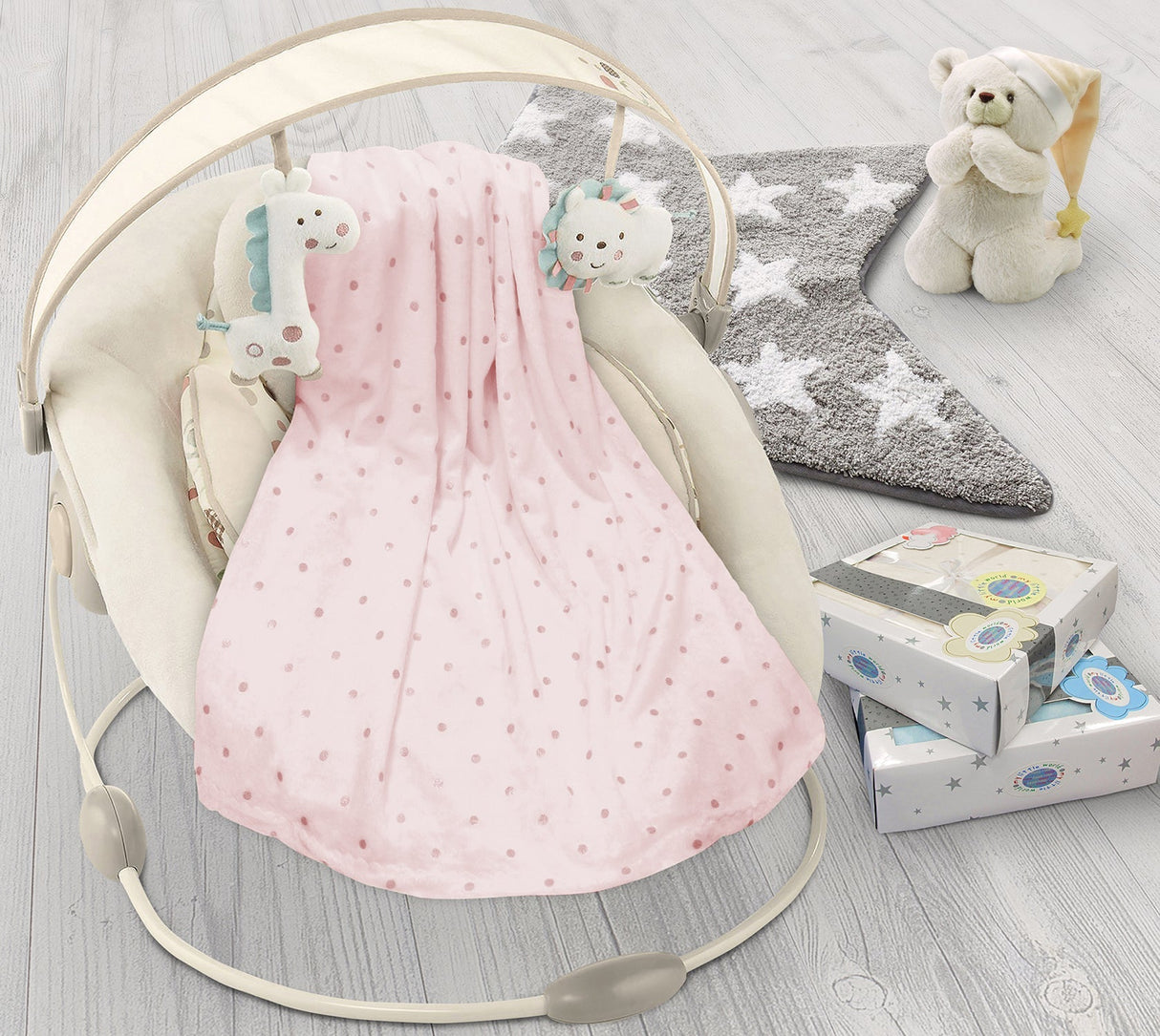 My Little World Foil Printed Baby Blanket