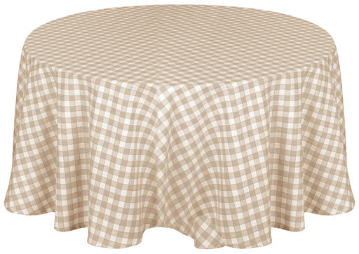 Kitchen Trends Gingham Check Wipe Clean Tablecloth