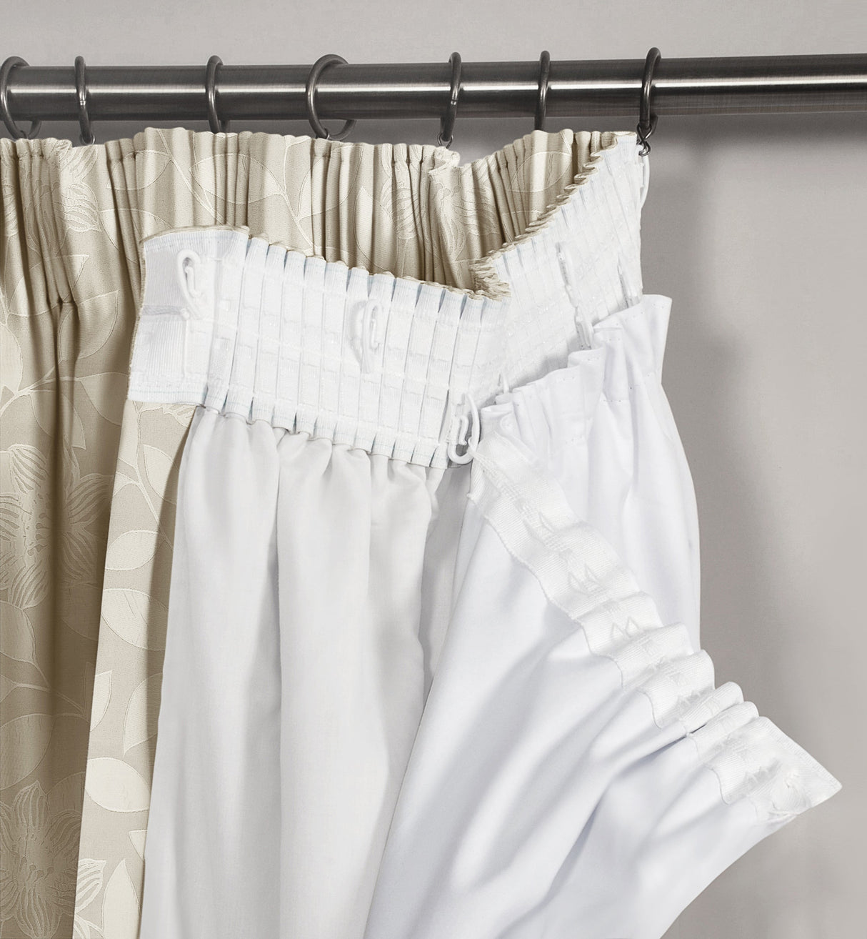 Velosso Pencil Pleat Blackout Curtain Lining