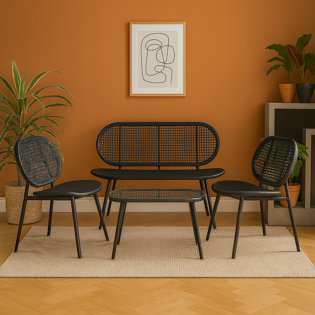 Home Republic Capri 4 Piece Garden Sofa And Tabe Set