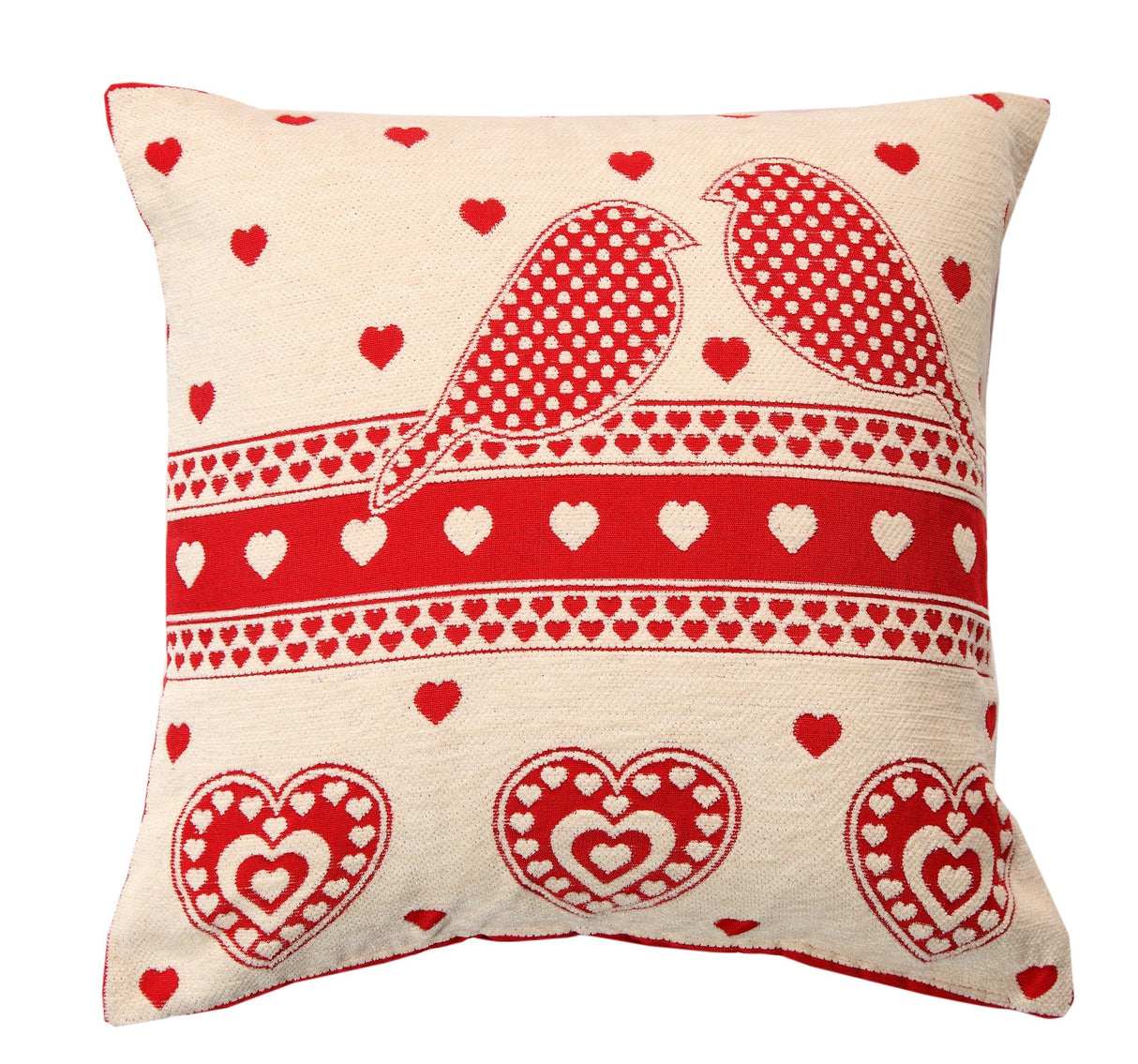 Velosso Lovebirds Chenille Cushion