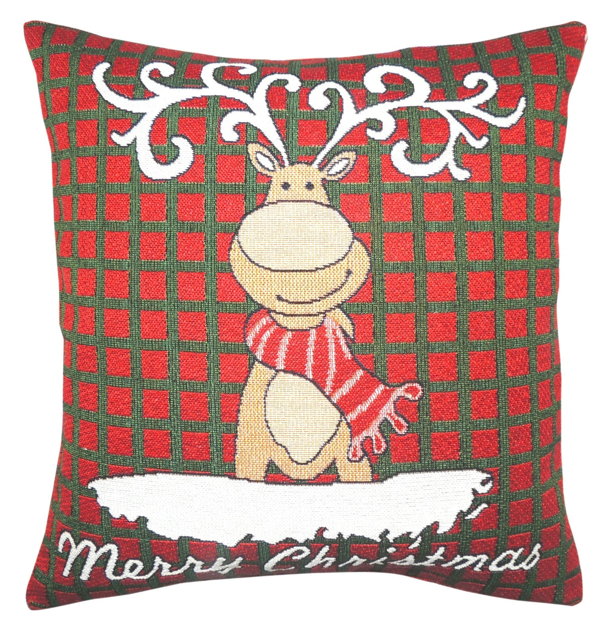 Velosso Merry Christmas Rudolph Cushion