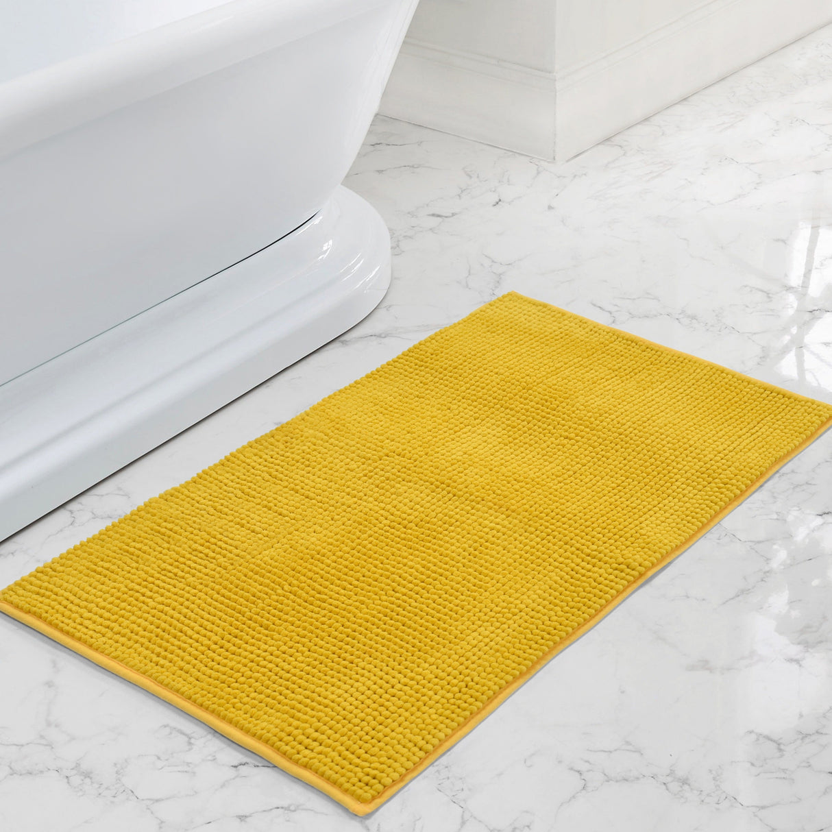 Velosso Shaggy Noodle Bath/ Pedestal Mat Anti Slip