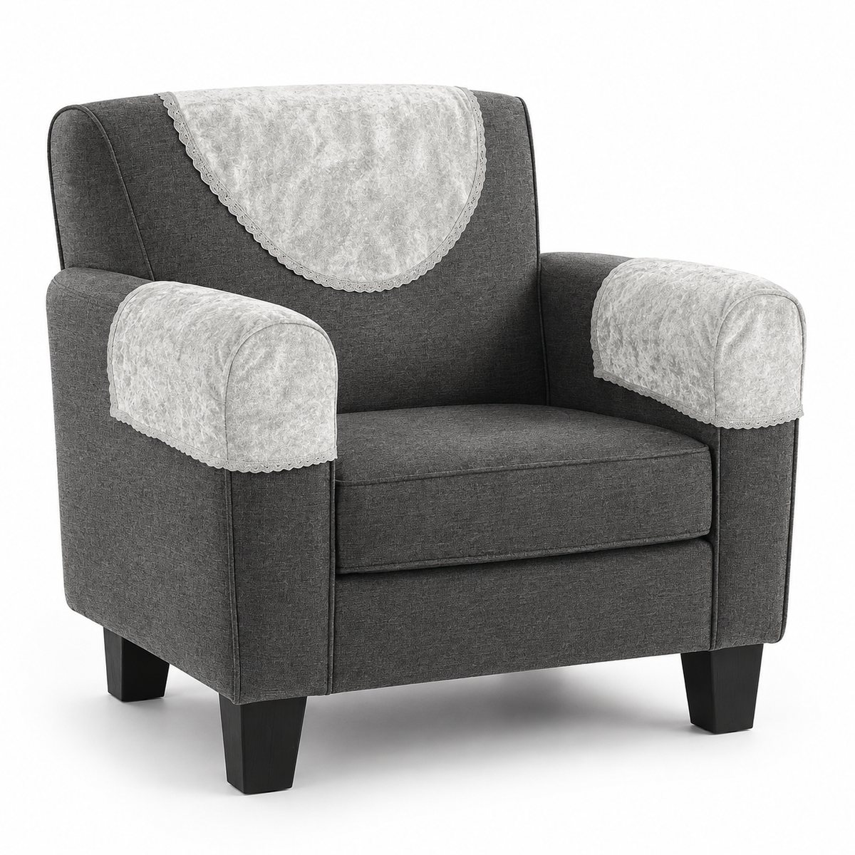 Home Republic Crushed Velvet Sofa Caps
