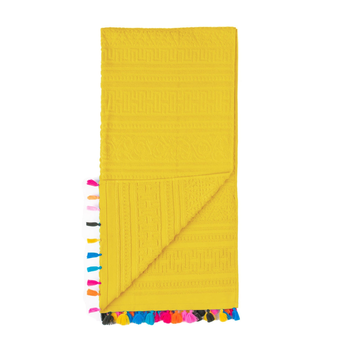 Velosso Velour Tassle Beach Towel
