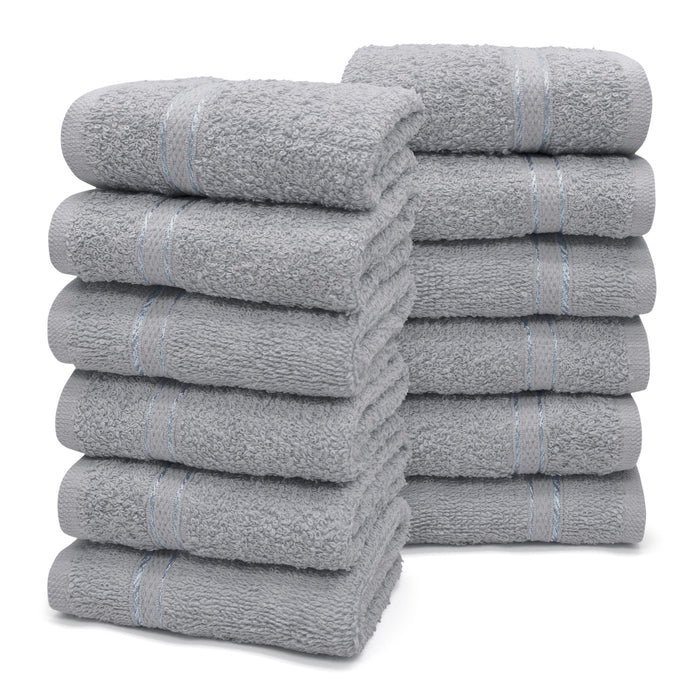 400gsm Cotton Aspen Steel Grey Face Cloth