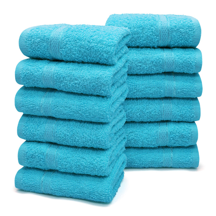 400gsm Cotton Aspen Teal Face Cloth