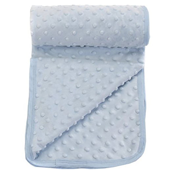 Nursery Popcorn Baby Blanket Blue