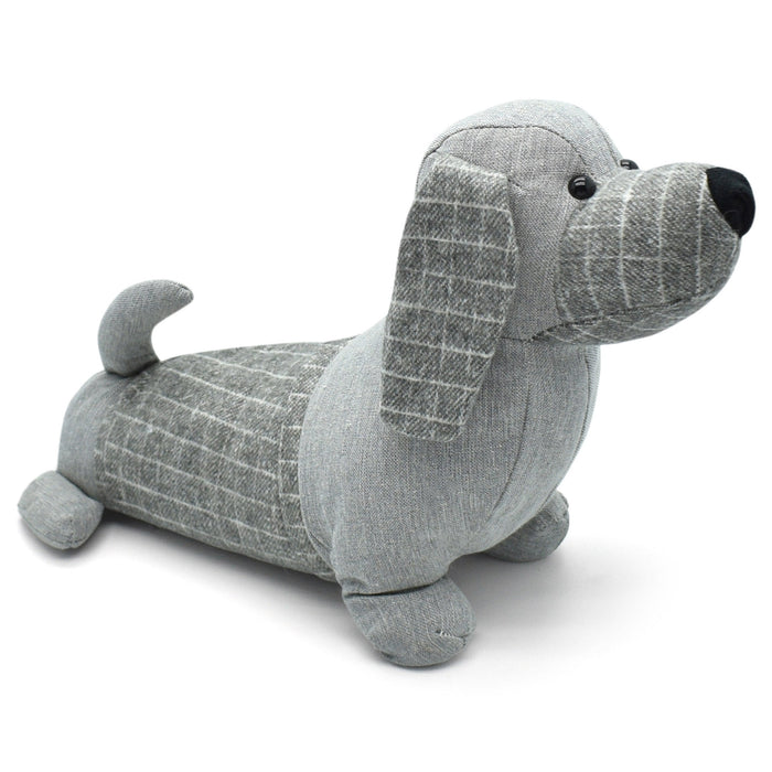 Weighted Checkered Dog Doorstop