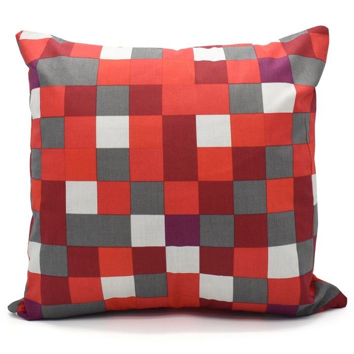 Red Chequered Cushion Cover