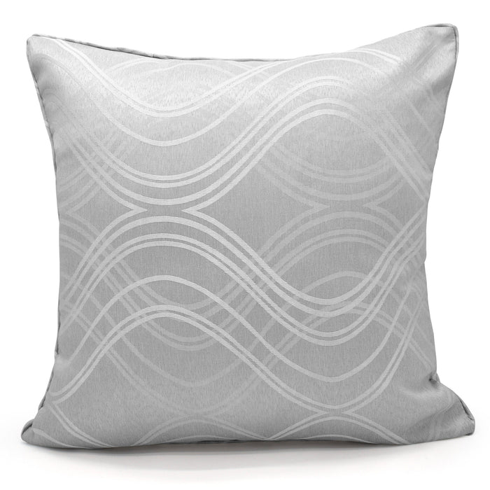 Clarissa Grey Jacquard Cushion Cover