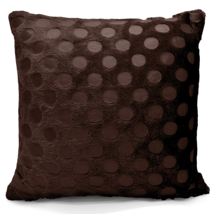 Cosmo Chocolate Brown Faux Fur Cushion Cover