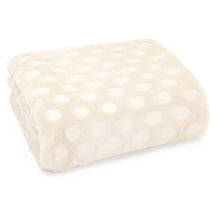 Cosmo Cream Faux Fur Throw