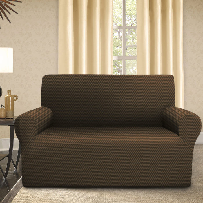 Esther Stretch Chocolate Sofa Cover