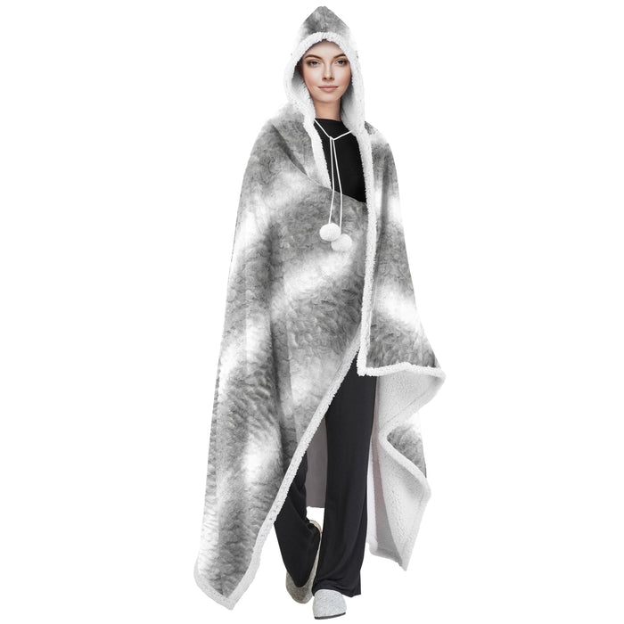 Hooded Pom Pom Nebraska Blanket