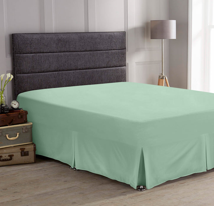 Percale Plain Dyed Valance Sheet Willow