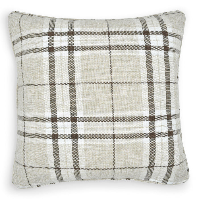 Hugo Check Cream Cushion Cover