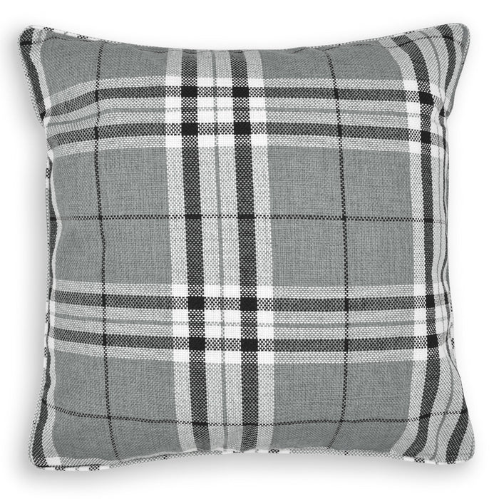 Hugo Check Grey Cushion Cover