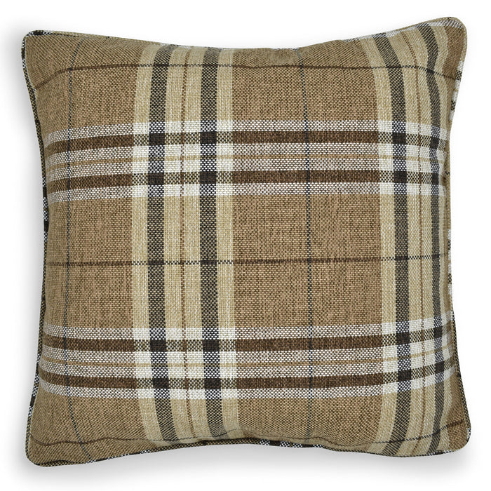 Hugo Check Natural Cushion Cover