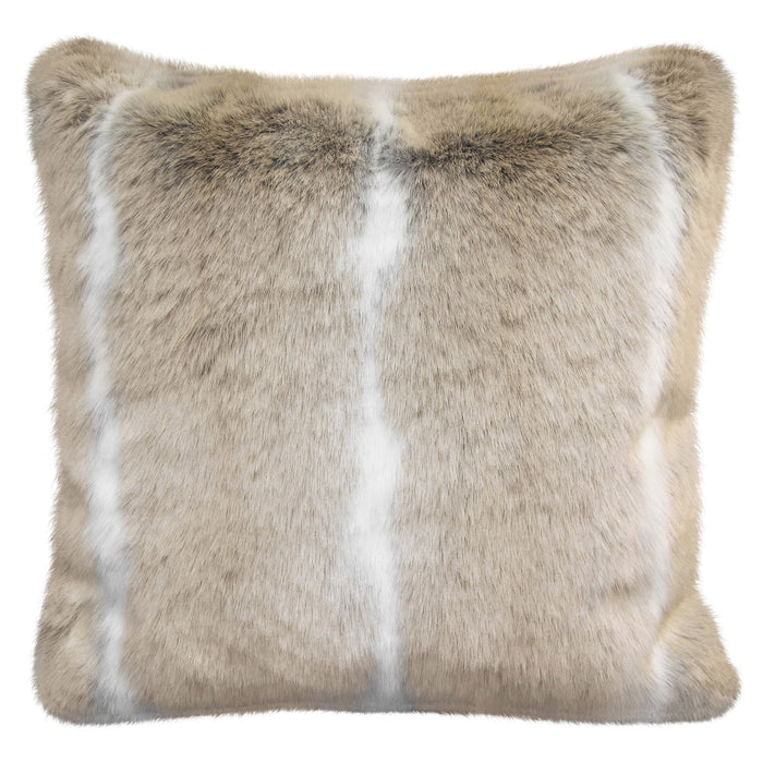 Husky Stripe Faux Fur Cushion Cover