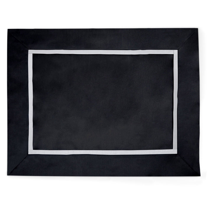 Kensington Black Faux Silk Placemat